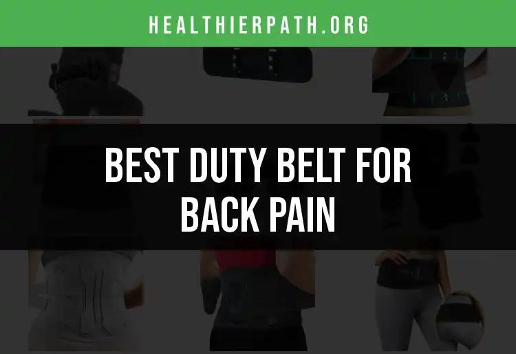 12 Best Duty Belts for Back Pain Relief